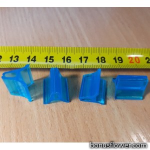 Клипсы Royal Brinkman PS7, 6 x 15 мм для прививки арбуза, огурца, дыни, прозрачно-синие