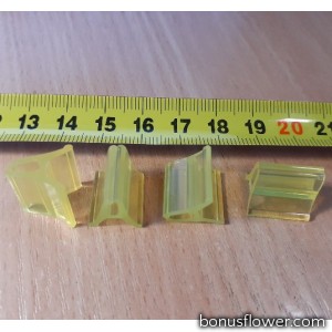 Клипсы Royal Brinkman PS7, 6 x 15 мм для прививки арбуза, огурца, дыни, прозрачно-желтые