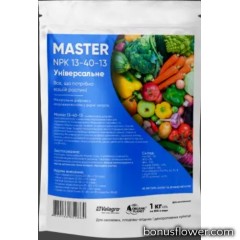 Удобрение минеральное Master NPK 13-40-13, 1 кг , Valagro