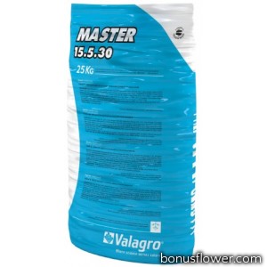 Удобрение минеральное Master NPK 15-5-30, 25 кг , Valagro