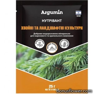 Добриво Нутрівант Хвойні та ландшафтні культури, 25 г, Argumin