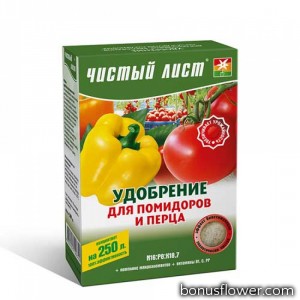  Удобрение «Чистый лист» для томатов (помидор) и перцев 300 г,  Kvitofor