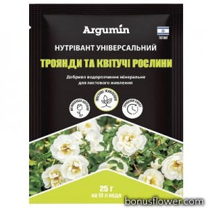 Удобрение Нутривант плюс Универсальный Розы и цветущие растения, 25 гр, Argumin