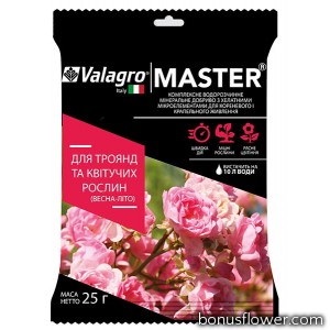 Удобрение Master для роз и цветущих растений, 25 г, Valagro
