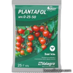 Минеральное удобрение Plantafol NPK 0-25-50, 25 г, Valagro