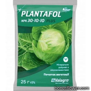 Мінеральне добриво Plantafol NPK 30-10-10, 25 г, Valagro